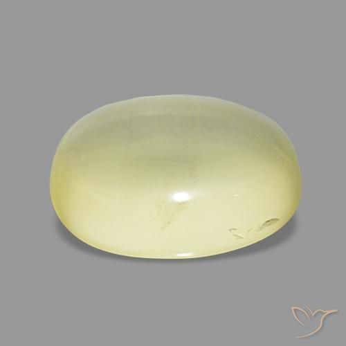 Quartz Jaune clair naturelle ovale, 6.52 ct, Transparent