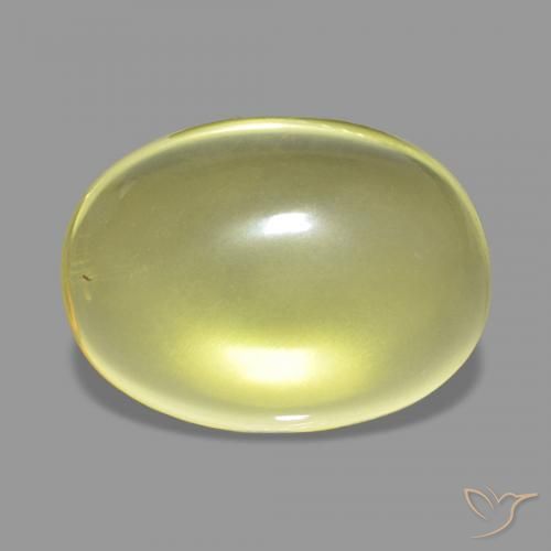 Quartz Jaune clair naturelle ovale, 12.70 ct, Transparent