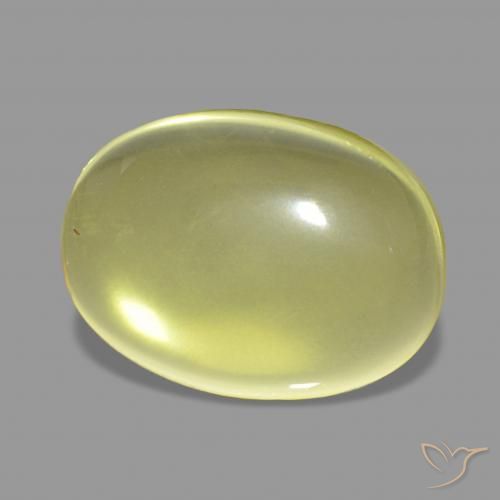 Quartz Jaune clair naturelle ovale, 12.70 ct, Transparent