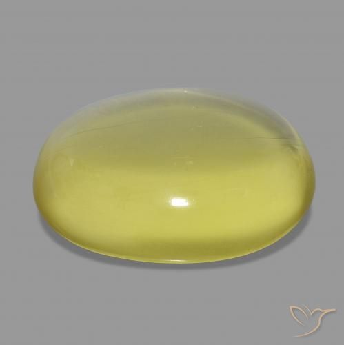 Quartz Jaune moyen naturelle ovale, 57.61 ct, Transparent