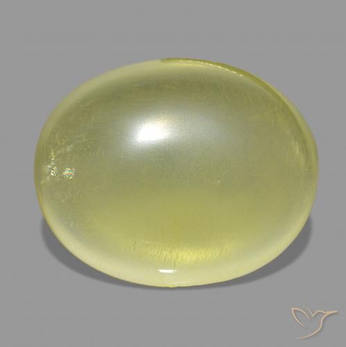 35.67ct Jaune ananas Quartz, ovale, Transparent