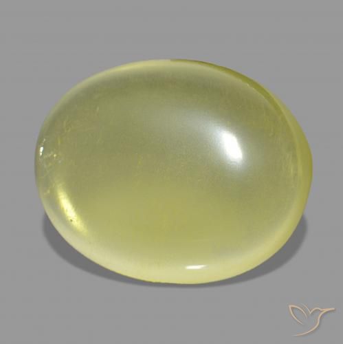 Quartz Jaune ananas naturelle ovale, 35.67 ct, Transparent