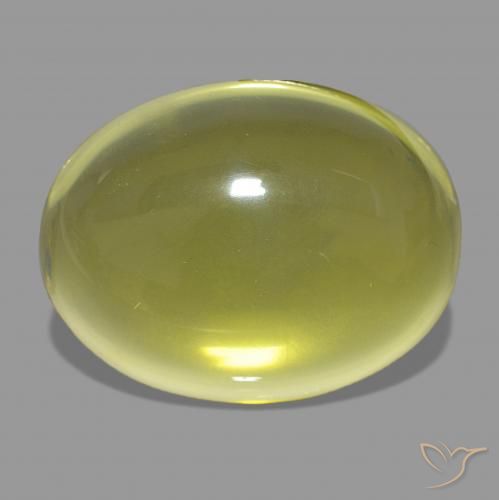 Quartz Jaune moyen naturelle ovale, 50.35 ct, Transparent