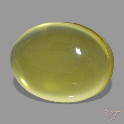 Quartz Jaune moyen naturelle ovale, 50.35 ct, Transparent