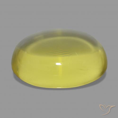 Quartz Jaune moyen naturelle ovale, 50.35 ct, Transparent