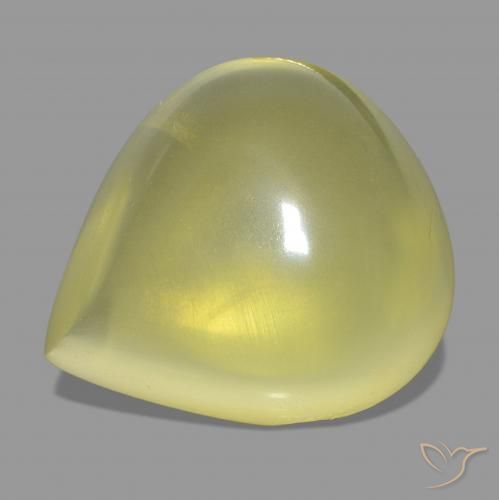 51.34ct Jaune ananas Quartz Pierres précieuses, En forme de poire, Transparent