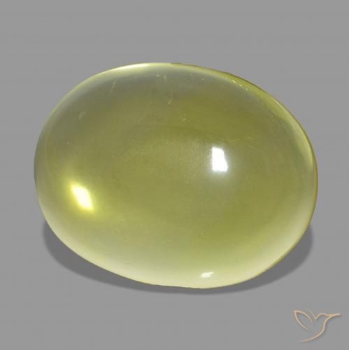 Quartz Jaune ananas naturelle ovale, 33.80 ct, Transparent