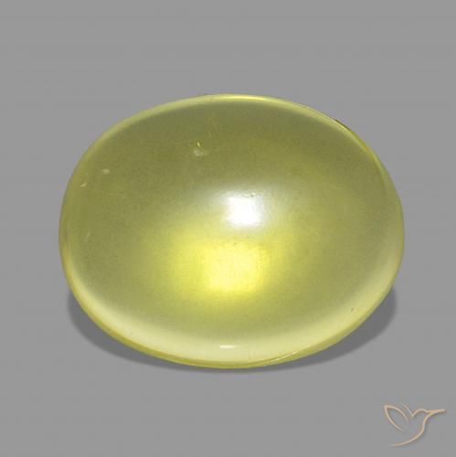 Quartz Jaune ananas naturelle ovale, 15.07 ct, Transparent