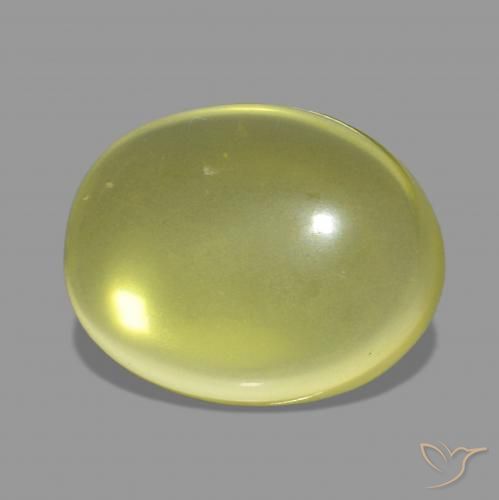 Quartz Jaune ananas naturelle ovale, 15.07 ct, Transparent