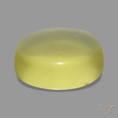 Quartz Jaune ananas naturelle ovale, 15.07 ct, Transparent