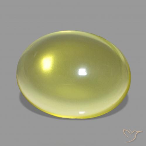 Quartz Jaune moyen naturelle ovale, 14.58 ct, Transparent