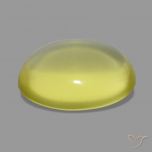 Quartz Jaune moyen naturelle ovale, 14.58 ct, Transparent