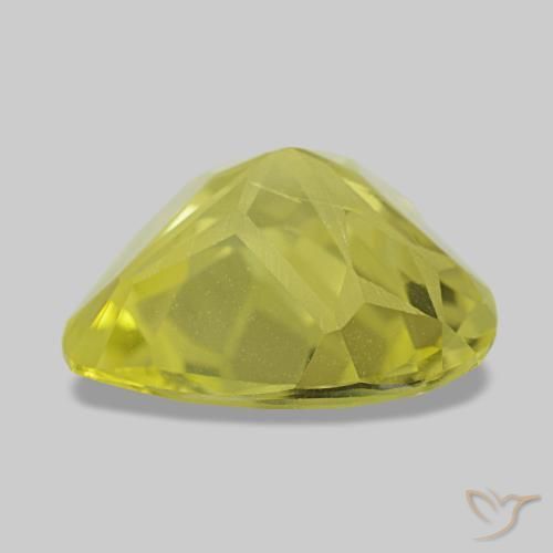 Quartz jaune naturelle forme de coeur, 3,78 ct, VS