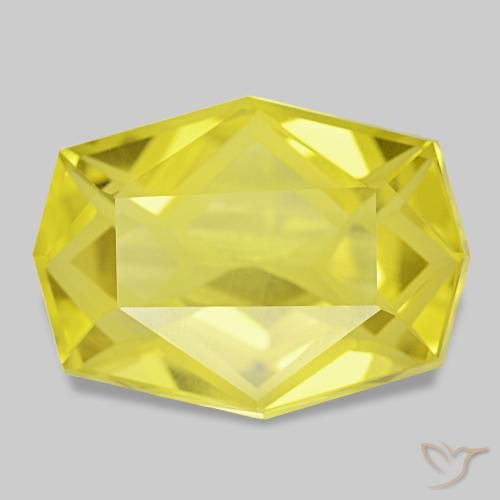 Quartz jaune de 12,75 ct, fantaisie, VVS