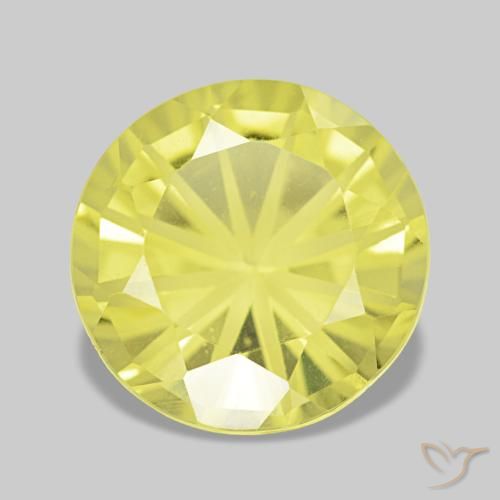 Quartz jaune de 2,79 ct, rond, VVS