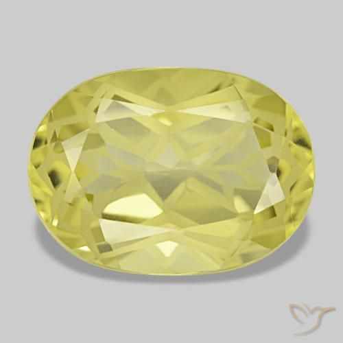 Quartz jaune de 5,32 ct, coussin, VVS