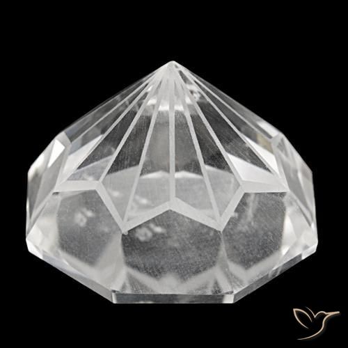 Quartz blanc naturelle taille émeraude, 48,56 ct, VS