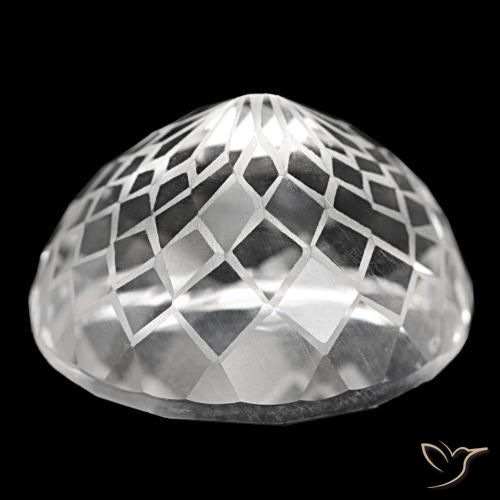 Quartz blanc naturelle coupe ovale, 57,71 ct, VVS