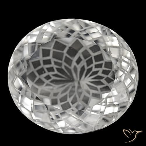 Quartz blanc naturelle coupe ovale, 52,40 ct, VVS-VS