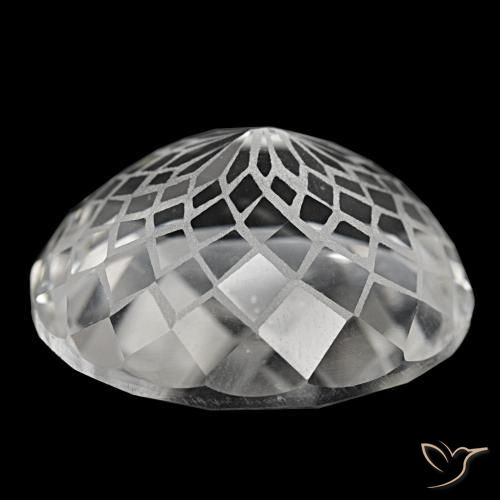 Quartz blanc naturelle coupe ovale, 52,40 ct, VVS-VS