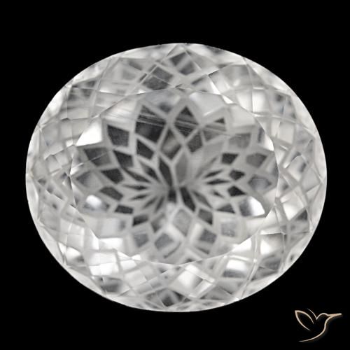 Quartz blanc naturelle coupe ovale, 58,94 ct, VS