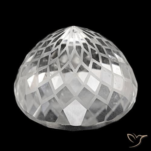 Quartz blanc naturelle coupe roude, 77,33 ct, VS