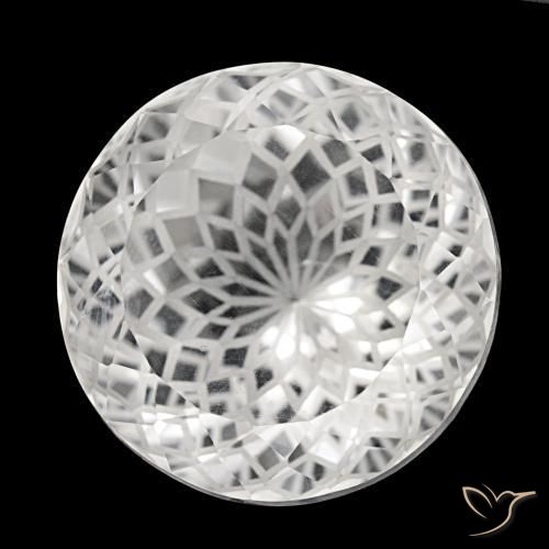 Quartz blanc naturelle coupe roude, 51,15 ct, VVS-VS