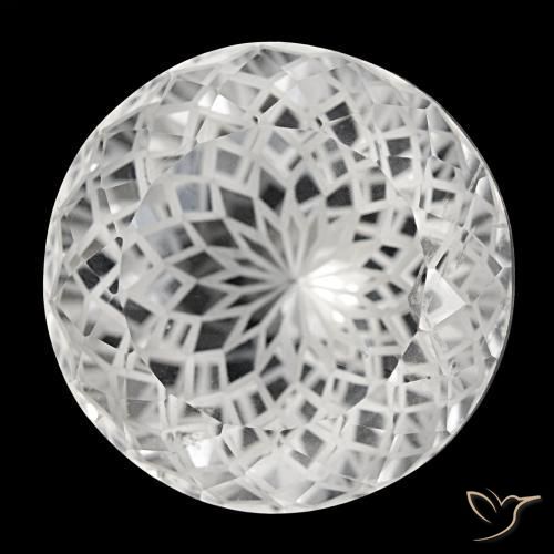 Quartz blanc naturelle coupe roude, 73,76 ct, VS