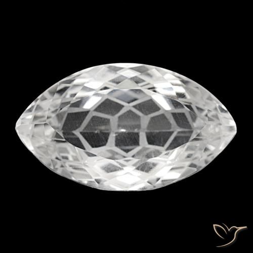 Quartz blanc naturelle marquise, 32,05 ct, VS