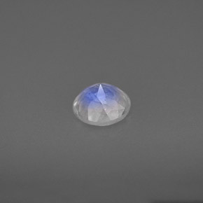 Pierre de lune arc-en-ciel blanc naturelle transparent, 0,71 ct, transparent / translucide