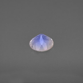 Pierre de lune arc-en-ciel blanc naturelle transparent, 0,74 ct, transparent / translucide