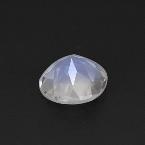 Pierre de lune arc-en-ciel blanc naturelle transparent, 0,70 ct, transparent / translucide