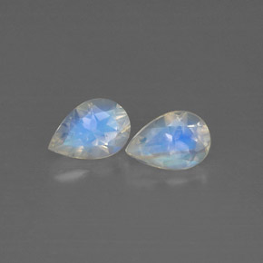 Achetez naturel ct blanc pierre de lune arc-en-ciel gems, transparent, en provenance sri lanka (ceylan) chez gemselect. en stock, livraison internationale!