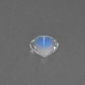 Pierre de lune arc-en-ciel blanc naturelle en forme de poire, 0,52 ct, VS