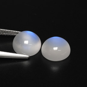 Achetez naturel ct blanc pierre de lune arc-en-ciel gems, transparent, en provenance inde chez gemselect. en stock, livraison internationale!