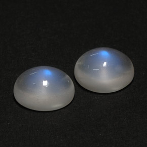Achetez naturel ct blanc pierre de lune arc-en-ciel gems, transparent, en provenance inde chez gemselect. en stock, livraison internationale!