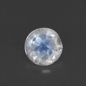 Pierre de lune arc-en-ciel Bleu blanc naturelle Transparent, 0.49 ct, Transparent / Translucide