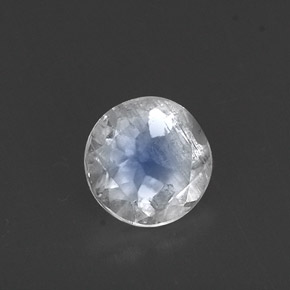 Pierre de lune arc-en-ciel Bleu blanc naturelle Transparent, 0.49 ct, Transparent / Translucide