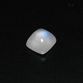Pierre de lune arc-en-ciel blanc naturelle transparent, 1,08 ct, transparent / translucide