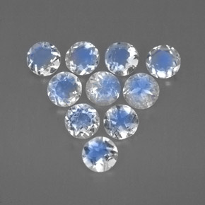 Achetez naturel ct Bleu blanc Pierre de lune arc-en-ciel gems, Transparent, En provenance Sri Lanka (Ceylan) chez GemSelect. En stock, livraison internationale!