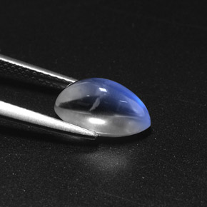 Pierre de lune arc-en-ciel blanc naturelle marquise, 2,65 ct, transparent