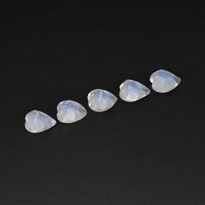 Achetez naturel ct blanc pierre de lune arc-en-ciel gems, forme de coeur, en provenance sri lanka chez gemselect. en stock, livraison internationale!