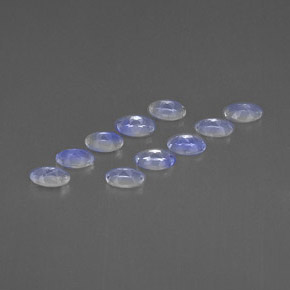 Achetez naturel ct blanc pierre de lune arc-en-ciel gems, coupe ovale, en provenance inde chez gemselect. en stock, livraison internationale!