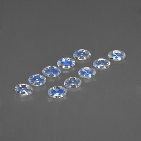 Achetez naturel ct blanc pierre de lune arc-en-ciel gems, coupe ovale, en provenance inde chez gemselect. en stock, livraison internationale!