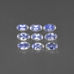 Achetez naturel ct Bleu blanc Pierre de lune arc-en-ciel gems, Coupe ovale, En provenance Inde chez GemSelect. En stock, livraison internationale!