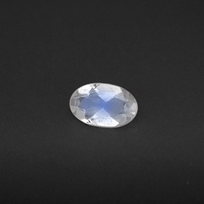 Pierre de lune arc-en-ciel Bleu blanc naturelle Transparent, 0.27 ct, Transparent / Translucide