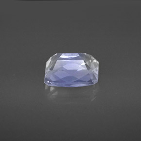 Pierre de lune arc-en-ciel bleue naturelle taille émeraude, 1,82 ct, VS