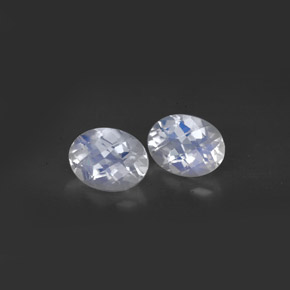 Achetez naturel ct blanc pierre de lune arc-en-ciel gems, coupe ovale, en provenance inde chez gemselect. en stock, livraison internationale!