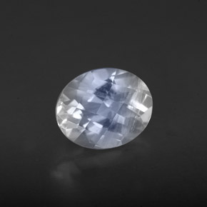 Pierre de lune arc-en-ciel Bleu blanc naturelle Coupe ovale, 1.94 ct, VS