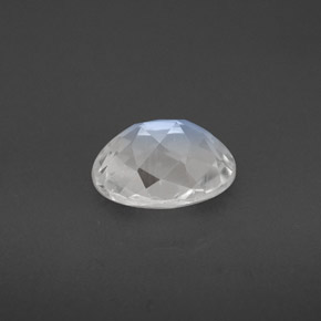 Pierre de lune arc-en-ciel blanc naturelle coupe ovale, 1,42 ct, VS